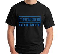 New Blue Note Jazz Music Records - Camiseta de manga corta para hombre, color negro, Negro, XL