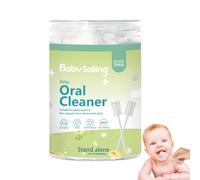 new-born Gauze Toothbrush - Tongue Cleaner With Paper Handle, Cleaning Swab For ba-by Care | Soft Tight Suture Mouth Cleaning Stick For Home Travel | Hygienic Infant Care Supplies F