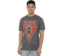 new boundary designs, inc. AC/DC Flick of The Switch T Shirt Camiseta, Gris Oscuro, L Unisex Adulto