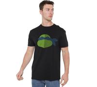 new boundary designs, inc. TMNT Leo Face Unisex Adult T Shirt Camiseta, Negro, XXL