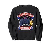 New Boys Age Who Cumple 8 años, Divertido Jugador de 8 años Sudadera