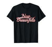 New Braunfels Texas Hill Country Vintage Varsity Distressed Camiseta