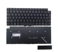 New Brazil BR/Latin LA Laptop Keyboard FOR DELL Inspiron 13-5390 5391 7390 7391 Latitude 3301 3410 Black Silver (Color : Black BR No Backlit)