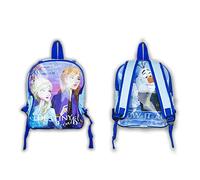 New Brillante, Personajes, Mochila Infantil Para Niñas Frozen Azul Con Los Anna Y Elsa En La Parte Delan Unisex Adulto, Talla Única