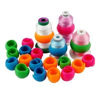 New brothread 20 piezas Abrazaderas de Carrete de Hilo - Evite que las colas de hilo se desenvolverse - Sin colas de hilo suelto - para carretes de hilo de costura y bordado