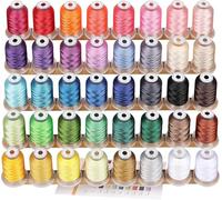 New brothread 40 Brother Colores 500M(550Y) Poliéster Bordado Máquina Hilo para Brother Babylock Janome Singer Pfaff Husqvarna Bernina Bordado Máquinas