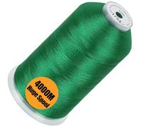 New brothread - Bobina Individual Enorme de 4000M/Unidad 100% Poliéster Hilo de Bordar a Máquina de 40WT para Máquinas Comerciales y Domésticas - Christmas Green