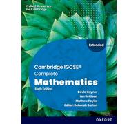 New Cambridge Igcse Complete Mathematics Extended: Student Book (Sixth Edition) (CAIE Complete Mathematics 6 Edition)