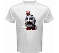 New Captain Spaulding Rob Zombie Devils Reject Men's White T Shirt Size Size 3XL