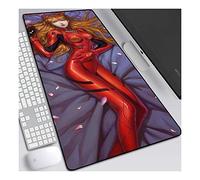 New Century Evangelion Anime Alfombrillas de Ratón - Gaming Mousepad 800x300mm, 3mm Base de Goma Antideslizante, Superfície con Textura Especial, Compatible con ratón láser y óptico, para PC y Laptop, C