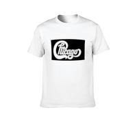 New Chicago Band Logo Concert Tour Unisex Cotton tee Shirt Men's White T-Shirt 3XL