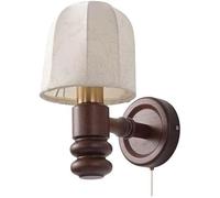 New Chinese Antique Style Umbrella Fabric Wall Sconces Nordic E27 Base Iron Single Head Wall Lights for Bedroom Hallway Living Room Wall Lamp Bedside Den Decor Lighting Fixtures Bedroom Ligh