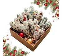 New Christmas Embroidery Kits,8pack Embroidery Christmas Ornament Kits, Embroidery Kit and Thread, Decorations (Material package, 8pcs)