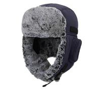 New Chunky Warm Trapper Hat for Men Women Winter Russian Hats Thick Plush Lined Waterproof Hunting Skiing Cap