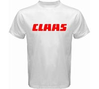 New Claas Tractor Agriculture Logo Men's White T-Shirt White(X-Large)