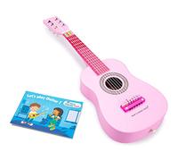 New Classic Toys Toys-10345 Guitarra para niños (Ref 0345), Color Rosa