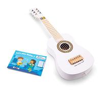 New Classic Toys Juguete de Guitarra de Madera, Blanco