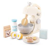 New Classic Toys New Classic Toys-10707 10707-Juego de mezcladores para Cocina y Alimentos, Blanco, Color Madera (10707)
