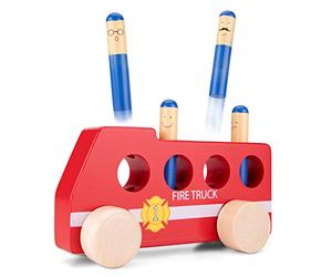 New Classic Toys Nuevos Clásicos Juguetes - 2042927 - Vehículos en Miniatura - Pop Up - Bombero del Coche
