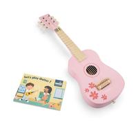 New Classic Toys Toys-10348 Guitarra para niños (NCT-0348) (Importado), Color rosa con Notas Musicales