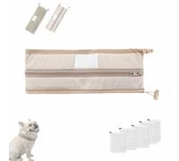New Cooling Collar for Dogs with Ice Pack,Adjustable Breathable Dog Cooling Collar Neck Cooler with Ice Packs,Cooling Bandana for Pets,Waterproof Fabric,for Dogs to Cool Down Going out (Brown, L)