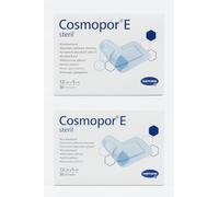 New Cosmopor-E - Apósito adhesivo absorbente estéril, 7,2 x 5 cm, 2 paquetes de 50 unidades