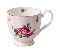 New Country Roses Pink by Royal Albert 0.30ltr Footed Vintage Taza