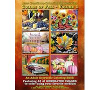 New Creations Coloring Book Series: Colors of Fall Volume 1: An adult grayscale coloring book (coloring book for grownups) featuring A.I. generated ... your favorite medium, suitable for framing.