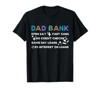 New Dad Bank Dad Joke Día del Padre Camiseta