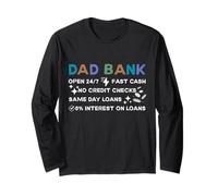 New Dad Bank Dad Joke Día del Padre Manga Larga