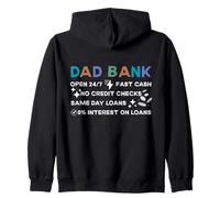 New Dad Bank Dad Joke Día del Padre Sudadera con Capucha