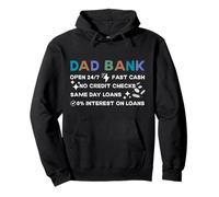 New Dad Bank Dad Joke Día del Padre Sudadera con Capucha