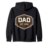 New Dad EST 2026 Padre Recién Nacido Bebé Hijo Hija Vintage Sudadera con Capucha
