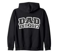 New Dad EST 2027 Padre Recién Nacido Bebé Hijo Hija Papa Sudadera con Capucha
