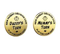 New Dad Mom Gifts Funny Decision Making Coin New Baby Gift for Parent