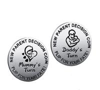 New Dad Mom Gifts Funny Decision Making Coin New Baby Gift for Parent