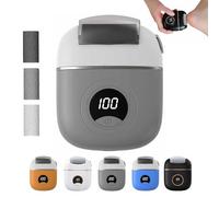 New Digital Electric Foot Polisher, Electric Foot Grinder, Electric Foot Callus Remover, Pain-Free,Electric Callus Remover for Feet, Adjustable Speed Rechargeable,with 3 Grinding Heads (Gray)
