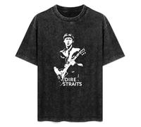 New Dire-Straits-L OGO Men Black T-Shirt Print Unisex Cotton tee Shirt L