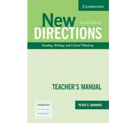 New Directions Teacher`s Manual: An Integrated Approach to Reading, Writing, and Critical Thinking (Cambridge Academic Writing Collection) - 9780521541732