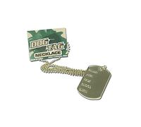 NEW DOG TAG NECKLACE NOVELTY ARMY CADET FANCY DRESS (accesorio de disfraz)