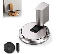 New Door Wedge Stopper, Pleasant Door Wedge Stopper, Adjustable Magnetic Silent Door Stopper Wedge, No-Drill Installation, Windproof & Anti-Slam, Silent & Secure Mechanical Stopper (Sliver,1PCS)