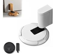 New Door Wedge Stopper, Pleasant Door Wedge Stopper, Adjustable Magnetic Silent Door Stopper Wedge, No-Drill Installation, Windproof & Anti-Slam, Silent & Secure Mechanical Stopper (White,4PCS)