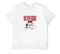 New Dr. Feelgood British Pub Rock Band Stupidity - Camiseta para hombre, color blanco, blanco, M