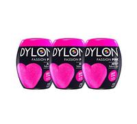 New Dylon - Tinte para máquina de 350 g, color rosa, paquete de 3 unidades
