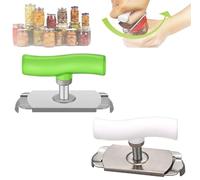 New Effortless Arthritis Jar Opener, Jar Opener for Weak Hands, 2024 Upgraded Easy Open Adjustable Grip Jar Opener, Stainless Steel Can Opener Bottle Tin Cap for Seniors Easy Open Lid Opener (Mix*2)
