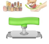 New Effortless Arthritis Jar Opener, Jar Opener for Weak Hands, 2024 Upgraded Easy Open Adjustable Grip Jar Opener, Stainless Steel Can Opener Bottle Tin Cap for Seniors Easy Open Lid Opener (Green)