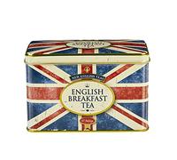 New English Teas Bandera Del Reino Unido: Lata De Té Con 40 Bolsitas De Té English Breakfast