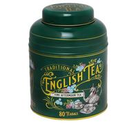 New English Teas Botella victoriana vintage de té verde con 80 bolsitas de té inglés por la tarde