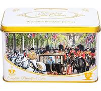 New English Teas Trooping The Colour - Juego de 40 bolsitas de té con desayuno inglés, tamaño Queen Isabel II