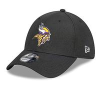 New Era 39Thirty - Gorra elástica de la NFL Minnesota Vikings, S/M, Negro , S/M
